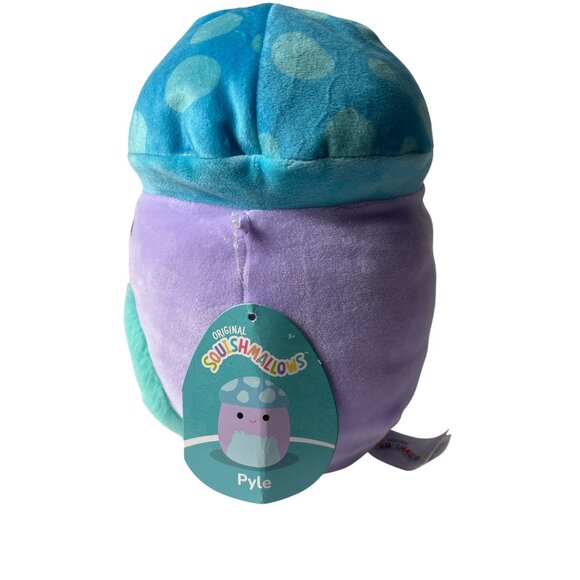 Squishmallows Pyle Plush Mushroom Blue Purple Green Soft Toy Stuffed Animal 8" - Picture 2 of 9